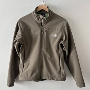 The North Face Women's Gray Apex Fleeced Lined Zip Up Jacket Medium